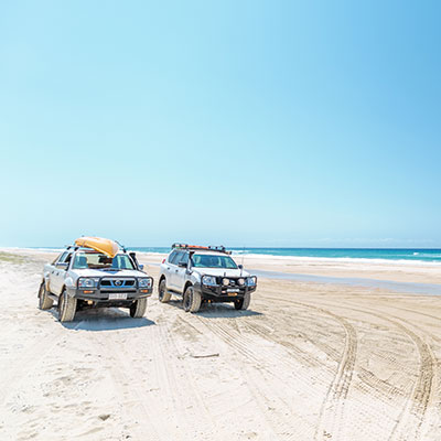 4WD-ing on Fraser Island 75 Mile Beach